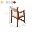 Natural Wood Kids Writing Desk with Integrated Bookshelf and Storage Dimensions