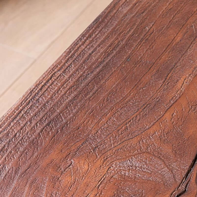 Natural Wood Living Room Bench with Clean Modern Lines and Visible Grain Texture