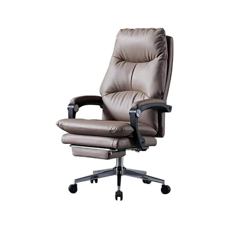 Nest Reclining Executive Office Chair with Footrest – Genuine & Faux Leather Image secondaire du produit