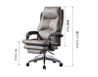 Nest Reclining Executive Office Chair with Footrest – Genuine & Faux Leather