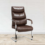 Noble Faux Leather Visitor Office Chair with Sled Base