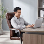 Noble Faux Leather Visitor Office Chair with Sled Base