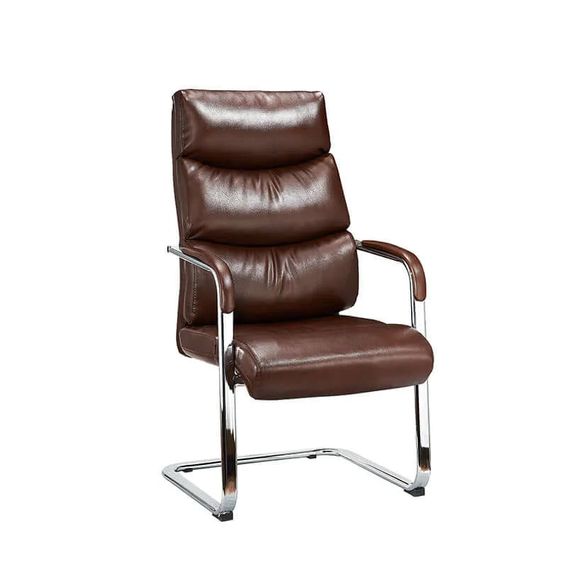 Noble Faux Leather Visitor Office Chair with Sled Base Main Product Image Image principale du produit
