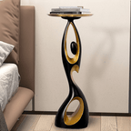Nordic Art Figurine Modern Side Table - Resin & Alloy