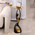 Nordic Art Figurine Modern Side Table - Resin & Alloy Main Product Image