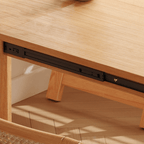 Nordic Folding Dining Table with Storage Cabinet