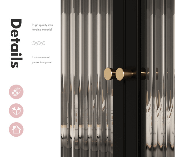 Nordic Glass Shoe Cabinet With Tempered Glass Doors