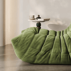 Nordic Lazy Caterpillar Chair with Milk Velvet Upholstery