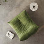 Nordic Lazy Caterpillar Chair with Milk Velvet Upholstery