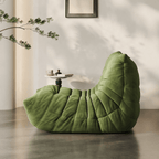 Nordic Lazy Caterpillar Chair with Milk Velvet Upholstery