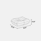 Nordic Lazy Caterpillar Chair with Milk Velvet Upholstery