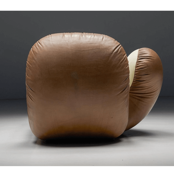 Nordic Luxury Boxing Glove Sofa With Faux Leather Finish