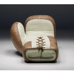 Nordic Luxury Boxing Glove Sofa With Faux Leather Finish