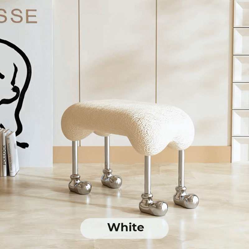 Nordic Meow Bloom Dog Stool - White/Caramel/Green/Blue/Gray