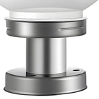 Nordic Metal Solar Outdoor Table Lamp – Round Glass Globe Light