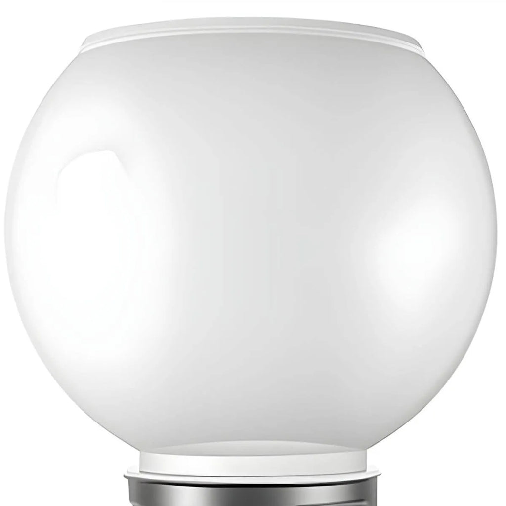 Nordic Metal Solar Outdoor Table Lamp – Round Glass Globe Light