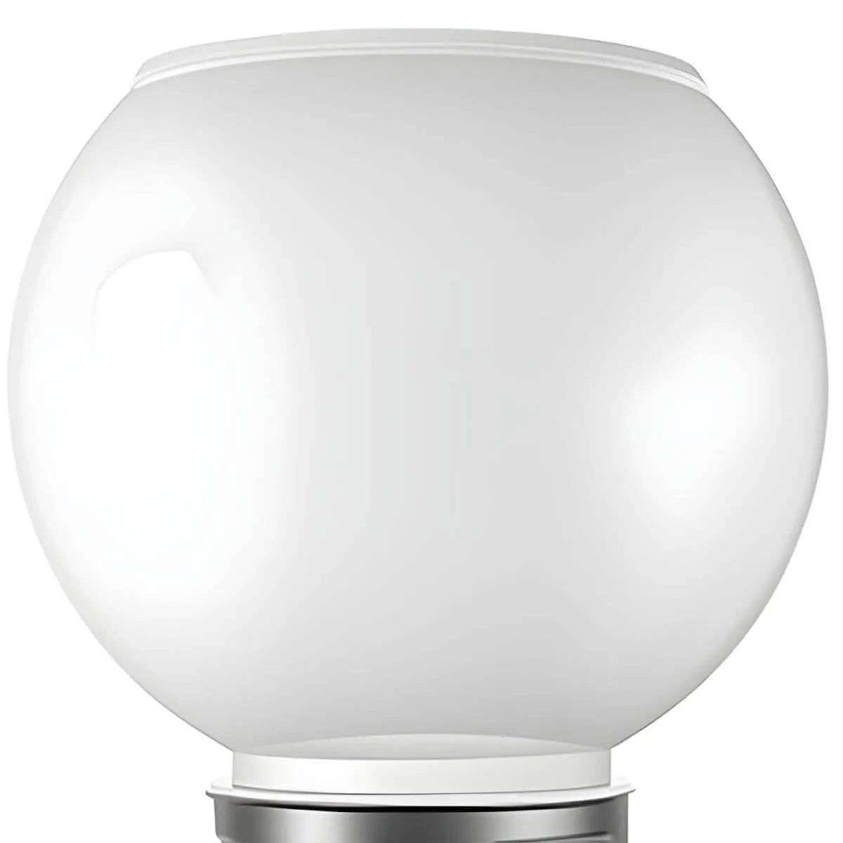 Nordic Metal Solar Outdoor Table Lamp – Round Glass Globe Light