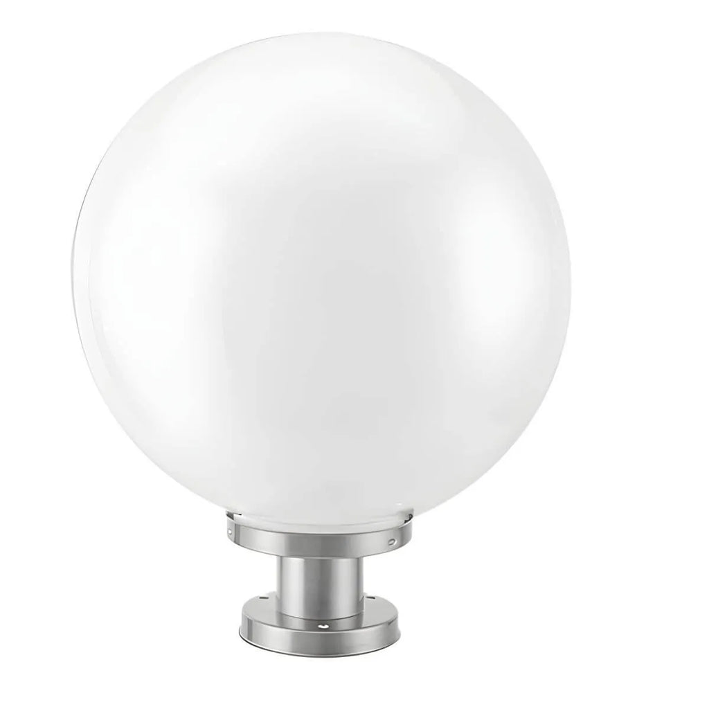Nordic Metal Solar Outdoor Table Lamp – Round Glass Globe Light