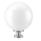 Nordic Metal Solar Outdoor Table Lamp – Round Glass Globe Light