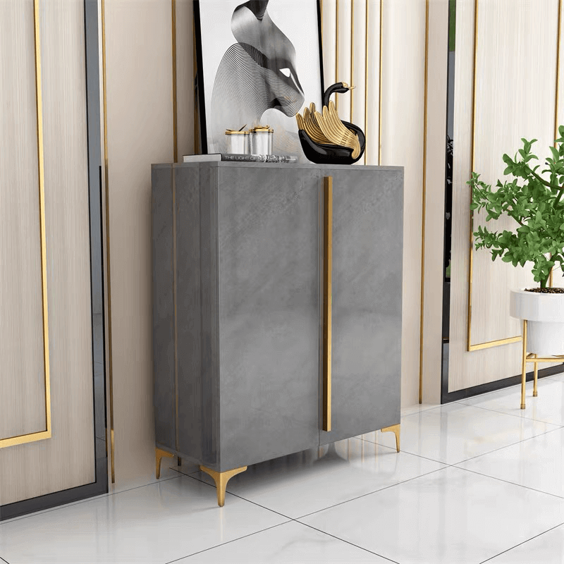 Nordic Slim Shoe Cabinet with Adjustable Shelves