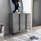 Nordic Slim Shoe Cabinet with Adjustable Shelves