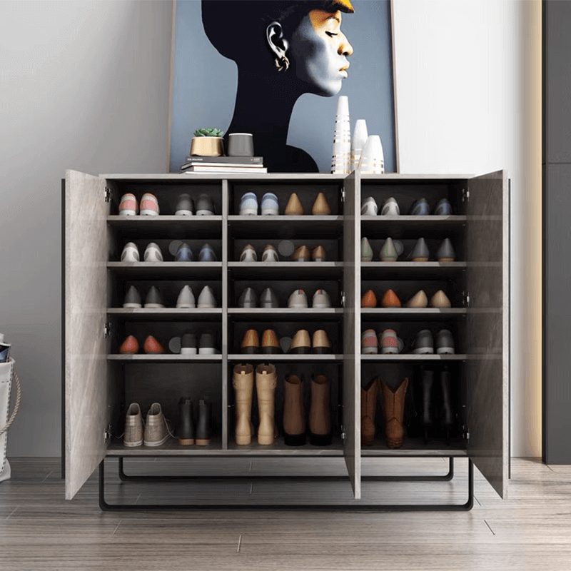 Nordic Slim Shoe Cabinet with Adjustable Shelves