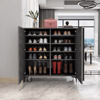 Nordic Slim Shoe Cabinet with Adjustable Shelves