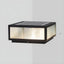 Nordic Square Solar Table Lamp – Black Metal Outdoor Lighting