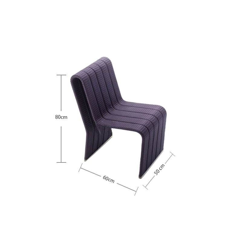 Nordic Style Outdoor Rattan Sofa with Aluminum Frame