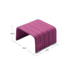 Nordic Style Outdoor Rattan Sofa with Aluminum Frame