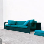 Nordic Style Outdoor Rattan Sofa with Aluminum Frame