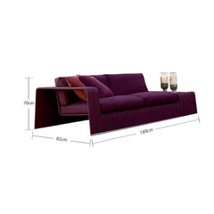 Nordic Style Outdoor Rattan Sofa with Aluminum Frame