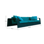 Nordic Style Outdoor Rattan Sofa with Aluminum Frame
