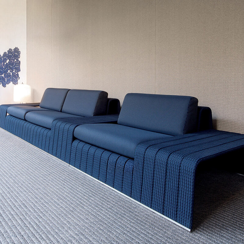 Nordic Style Outdoor Rattan Sofa with Aluminum Frame