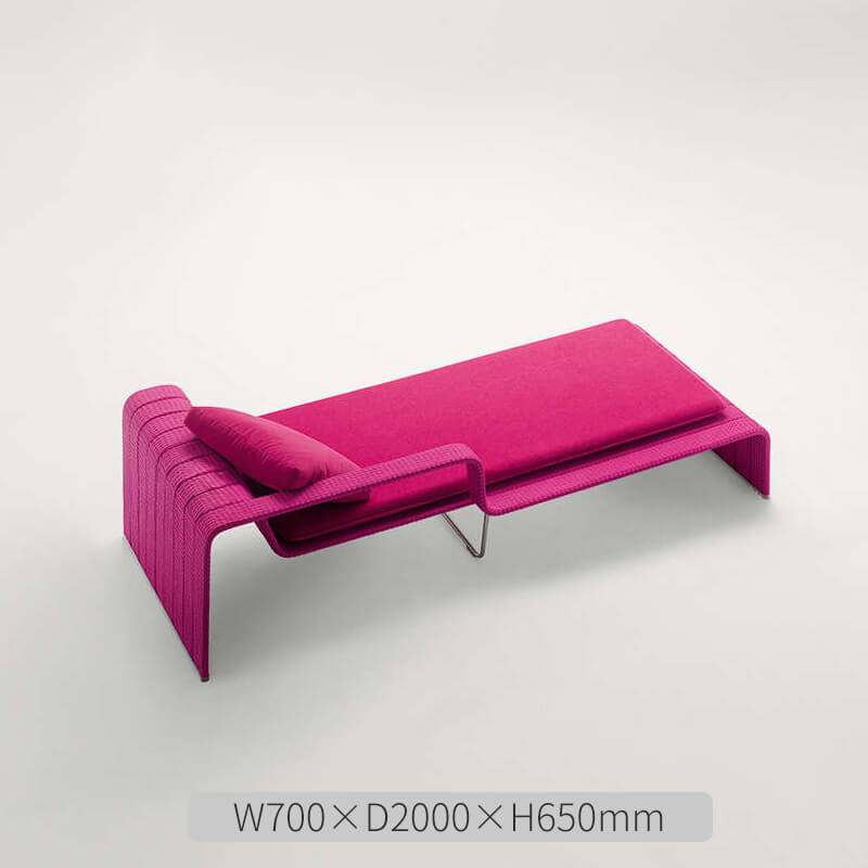 Nordic Style Outdoor Rattan Sofa with Aluminum Frame