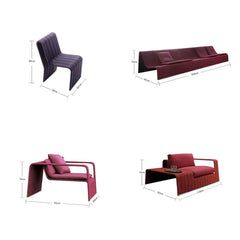 Nordic Style Outdoor Rattan Sofa with Aluminum Frame Dimensions