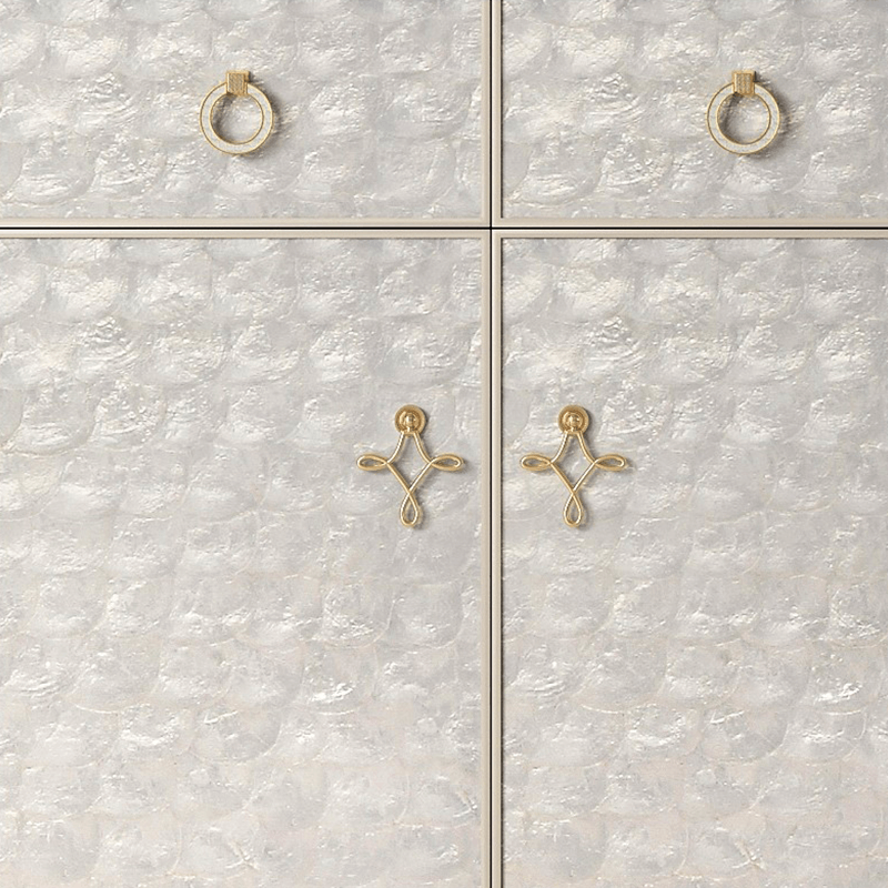 Off-white Shoe Cabinet With Doors & Metal Tapered Legs