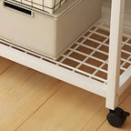 Open Metal Wardrobe Armoire With Shelves, Rod and Drawer Options