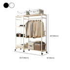 Open Metal Wardrobe Armoire With Shelves, Rod and Drawer Options Dimensions