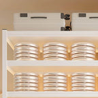 Open Steel Wardrobe System With Shelves for Airy Bedroom Storage