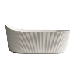 Modern 67-Inch White Oval Acrylic Bathtub Designed for Relaxing Soaks