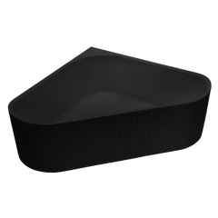 Modern 76-inch triangular acrylic bathtub for two