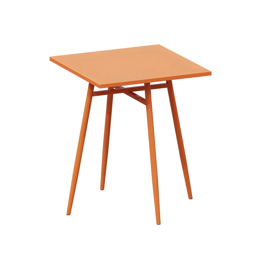 Orange Metal Modern Coffee Table – Square & Rectangular Outdoor Patio Tables