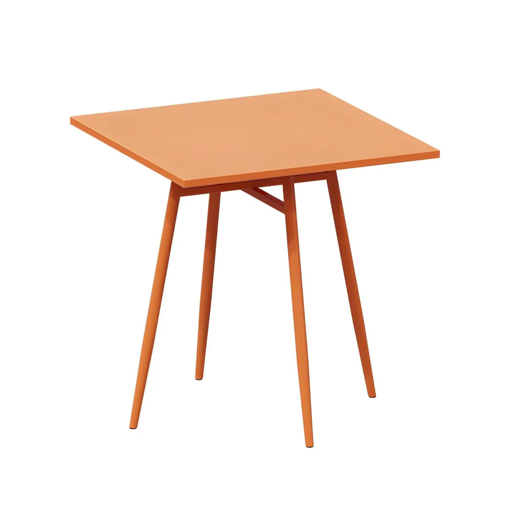 Orange Metal Modern Coffee Table – Square & Rectangular Outdoor Patio Tables