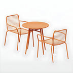 Orange Metal Modern Coffee Table – Square & Rectangular Outdoor Patio Tables