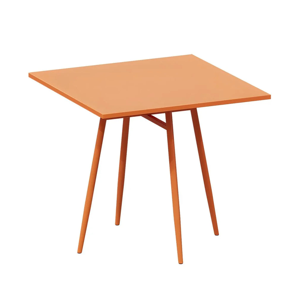Orange Metal Modern Coffee Table – Square & Rectangular Outdoor Patio Tables