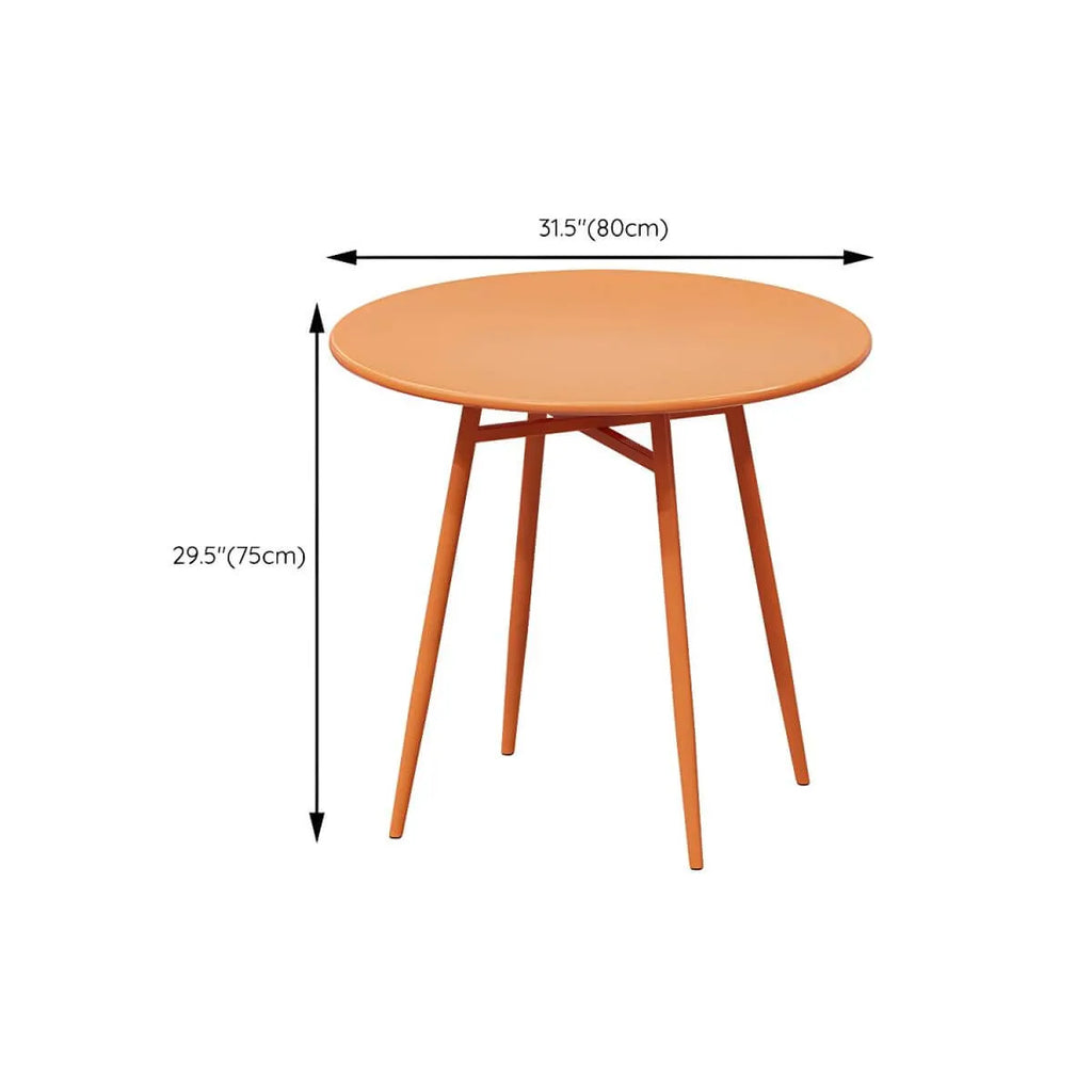Orange Metal Modern Coffee Table – Square & Rectangular Outdoor Patio Tables Dimensions