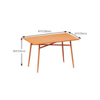 Orange Metal Modern Coffee Table – Square & Rectangular Outdoor Patio Tables Dimensions