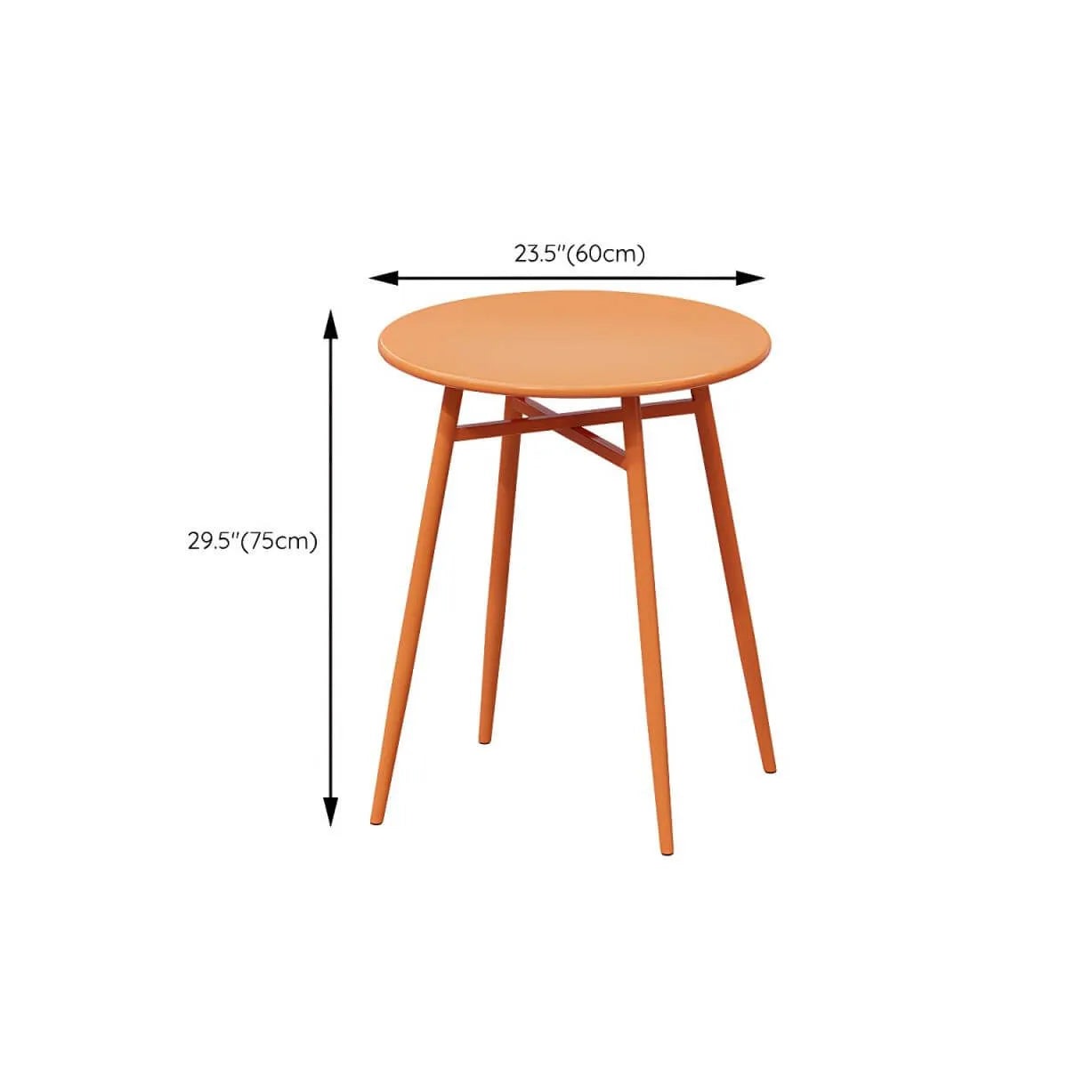 Orange Metal Modern Coffee Table – Square & Rectangular Outdoor Patio Tables Dimensions