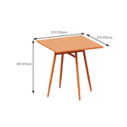 Orange Metal Modern Coffee Table – Square & Rectangular Outdoor Patio Tables Dimensions